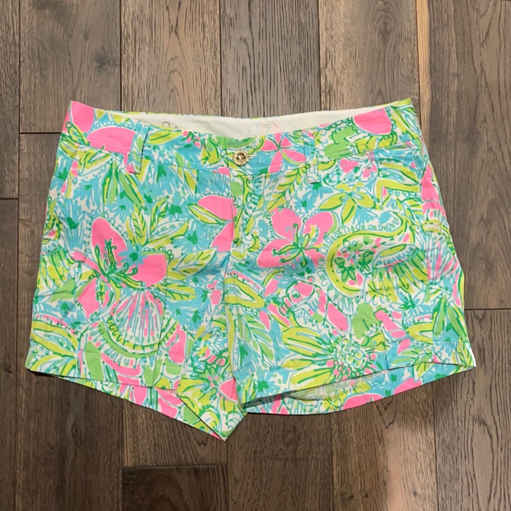 EUC Lilly Pulitzer Coconut Jungle Callahan shorts